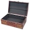 Vintiquewise Pirate Treasure Chest with Leather X QI003033 - alternate 3